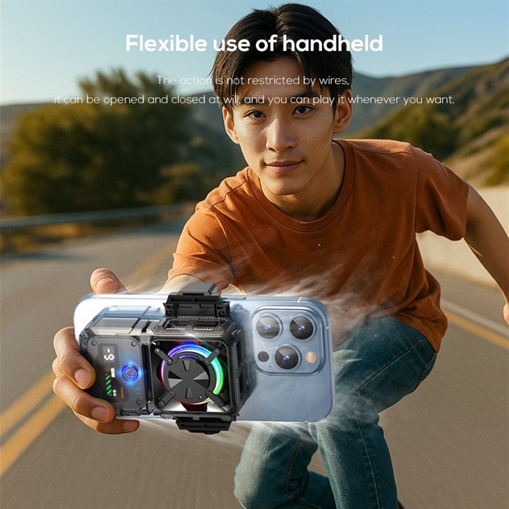 MEMO DL23 Semiconductor Phone Cooler 2000mAh Battery Phone Radiator For Live Streaming With Configure Nut Holes factory