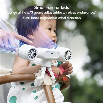 G12 Cludadwy Mini 4000mAh Stroller Fan Stroller